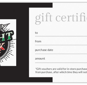 Gift Certificate Voucher  - For Use In-Store