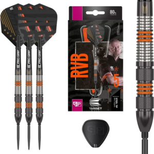 RVB 80% Tungsten Black Steel Tip Darts by Target