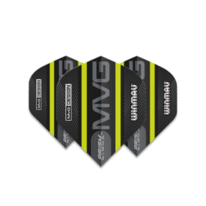 MVG Translucent Black with Green Lines Dart Flights 6915-143