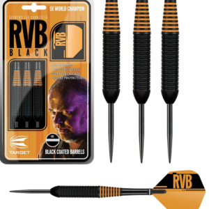 RVB Black Brass Steel Tip Darts by Target