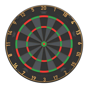 Bulls Advantage Black Dartboard