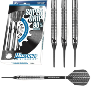 Harrows Supergrip 90% Tungsten Soft Tip Darts 18 Gram F8D-26E-8B4