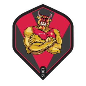 Michael Smith Bully Boy Red Standard No2 Dart Flights by Shot SF7544